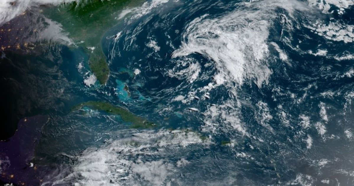 La tormenta subtropical Andrea, en una imagen de satélite. © nhc.noaa.gov