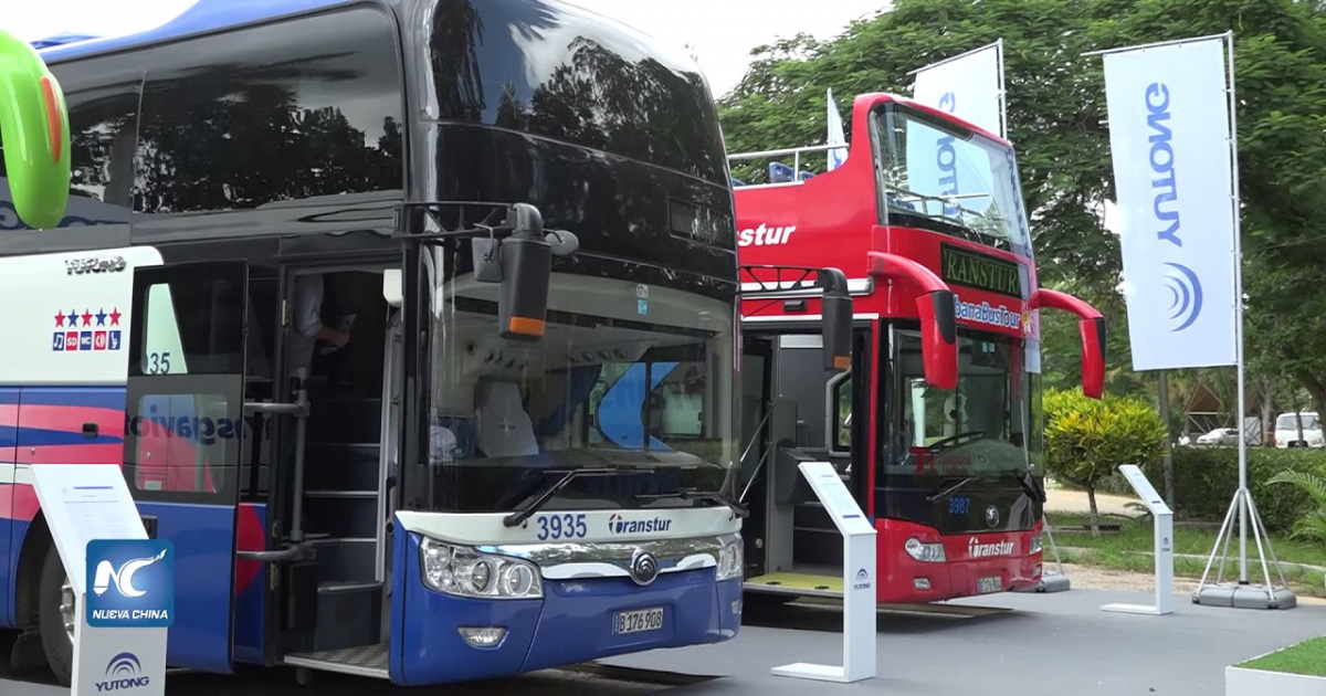 Autobuses chinos Yutong en Cuba © Juventud Rebelde