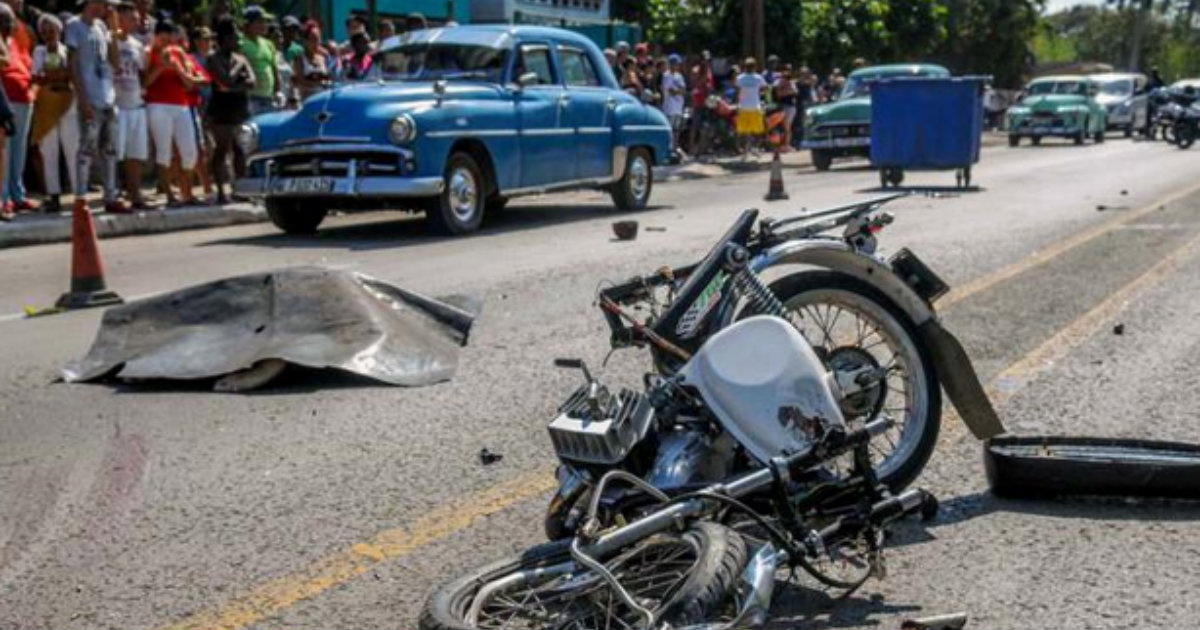 Accidente de tránsito en La Habana. © Granma