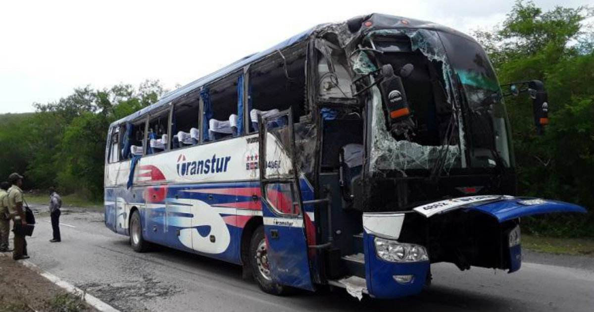 Imagen del accidente que tuvo lugar en Santiago de Cuba ayer martes. © Granma.