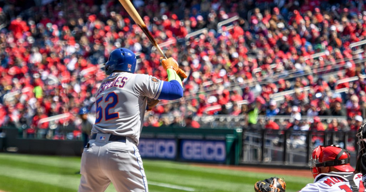 Demoraremos en volver a ver esta escena de Yoenis Céspedes © New York Mets/Twitter.