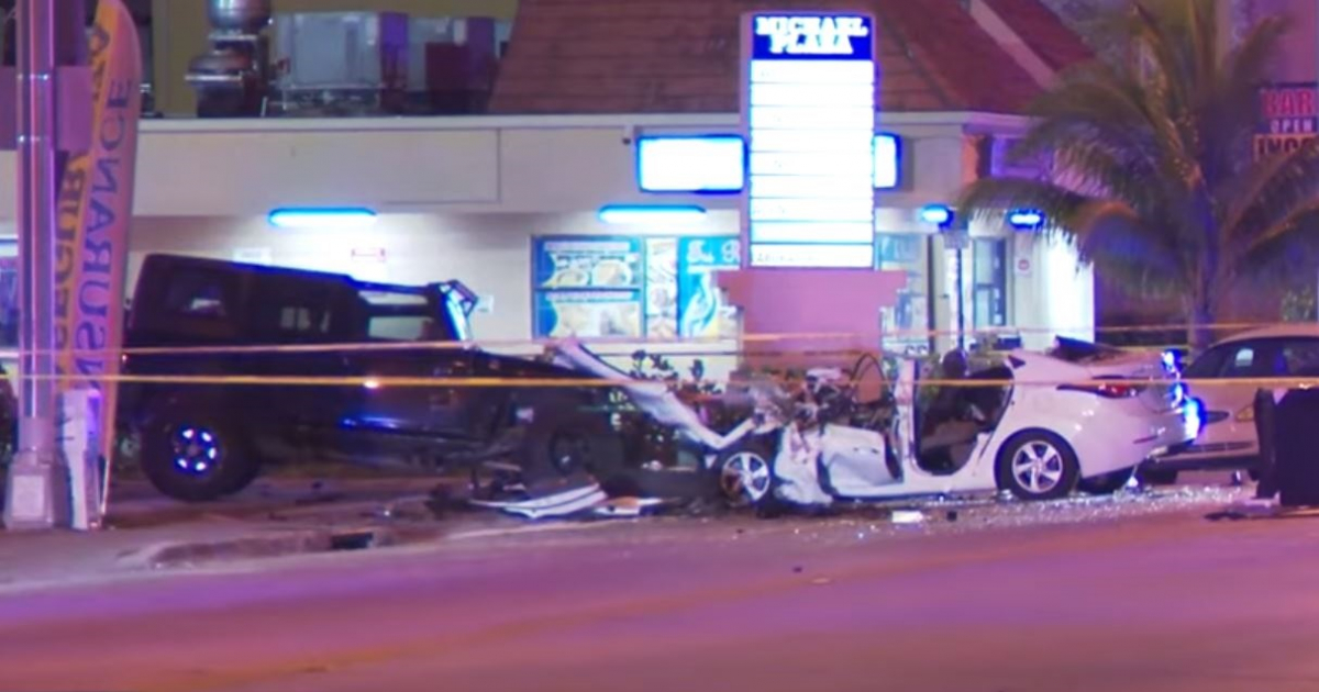 Accidente en Hialeah © Youtube Screenshot