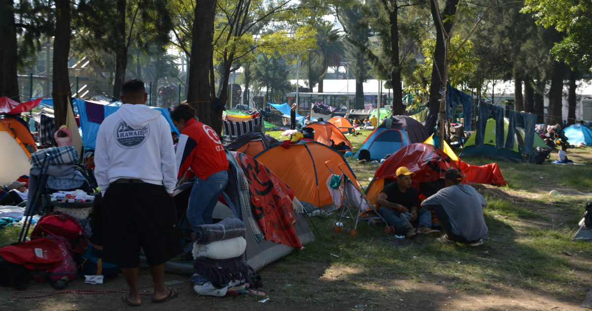 Campamento de migrantes en México (imagen de referencia) © Wikimedia Commons