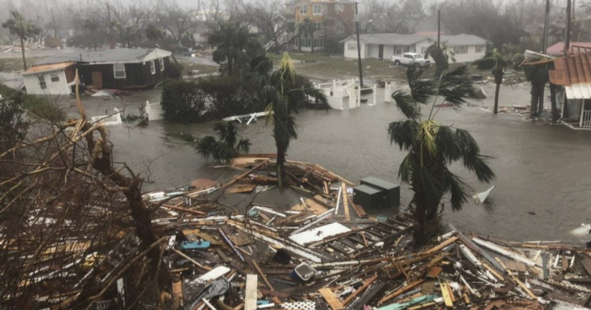 Zona de Florida tras el huracán Michael en 2018. © Captura de video en Twitter