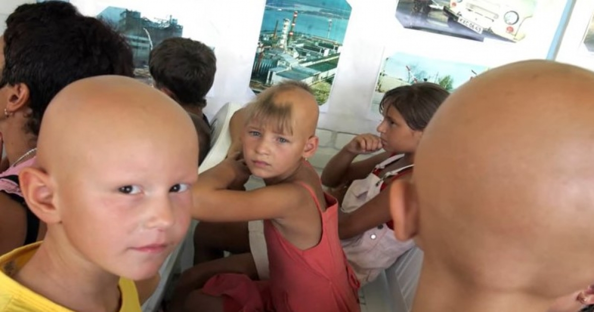 Niños de Chernóbil en Cuba. © Captura de video en Youtube
