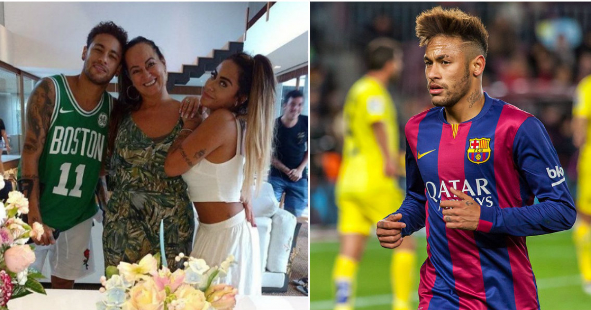 Neymar junto a su madre y hermana © Wikimedia Commons y Nadine Goncalvez/Instagram