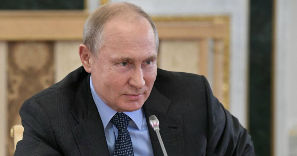 El presidente de Rusia, Vladimir Putin, durante su comparecencia © Sputnik / Alexey Nikolsky
