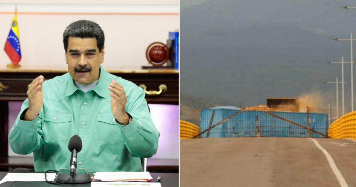 Nicolás Maduro y puente fronterizo entre Venezuela y Colombia © Twitter Nicolás Maduro / Migración colombiana 