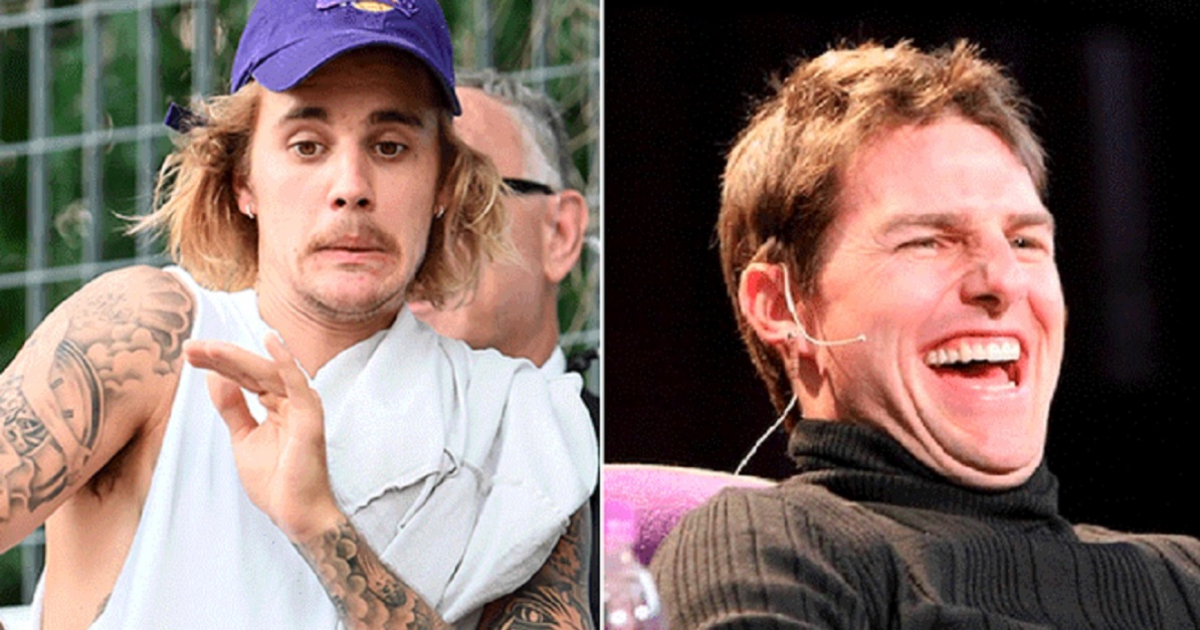 Justin Bieber y Tom Cruise © Wikimedia Commons