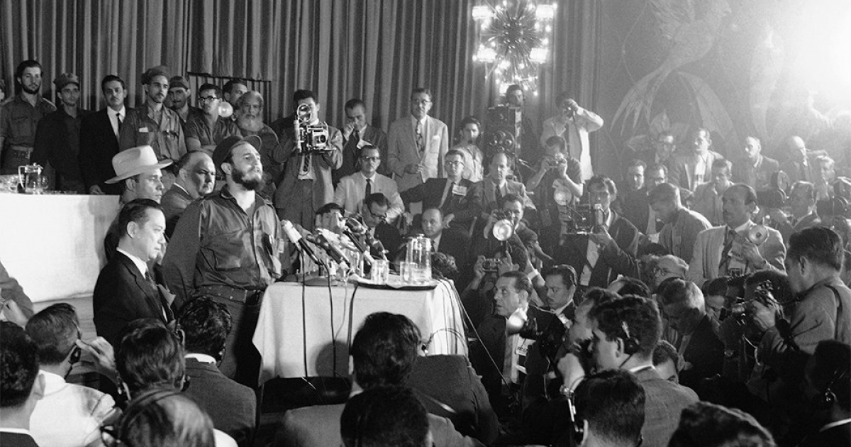 Fidel hablano a periodistas de América Latina, EE.UU. y Europa © Prensa Latina