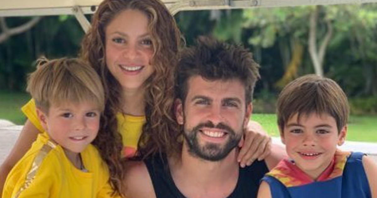 Shakira y Gerard Piqué disfrutan con sus hijos Milan y Sasha © Instagram / Gerard Piqué