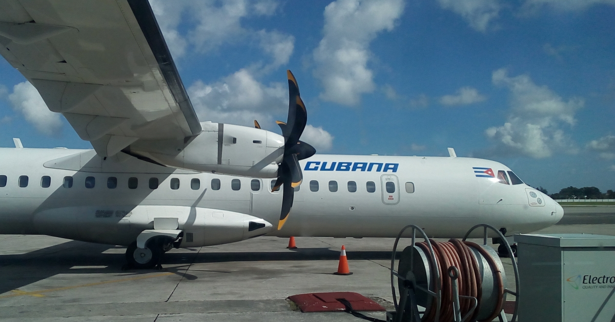 Avión de Cubana de Aviación © Cortesía del autor