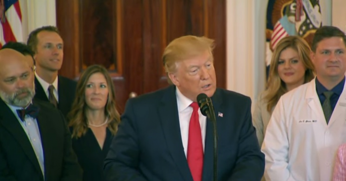 Donald Trump comparece en la Casa Blanca en una rueda de prensa © Youtube / The White House