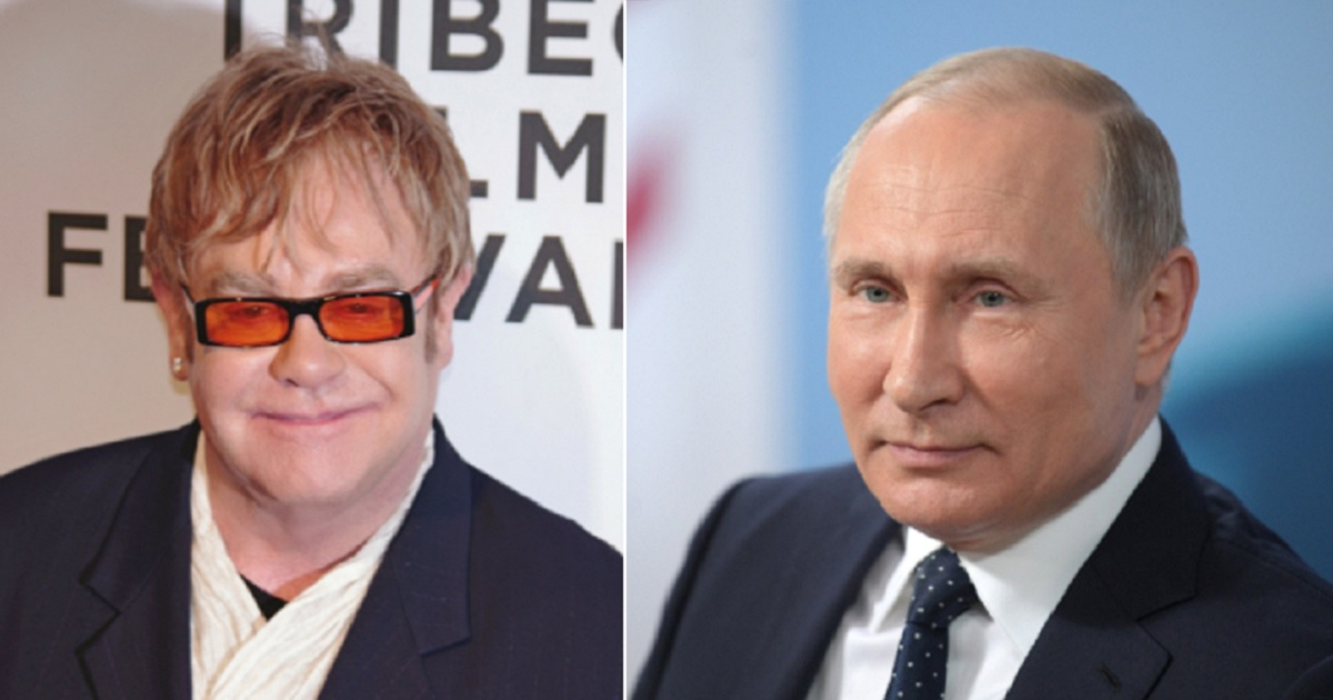 Elton John y Vladimir Putin © Wikimedia Commons