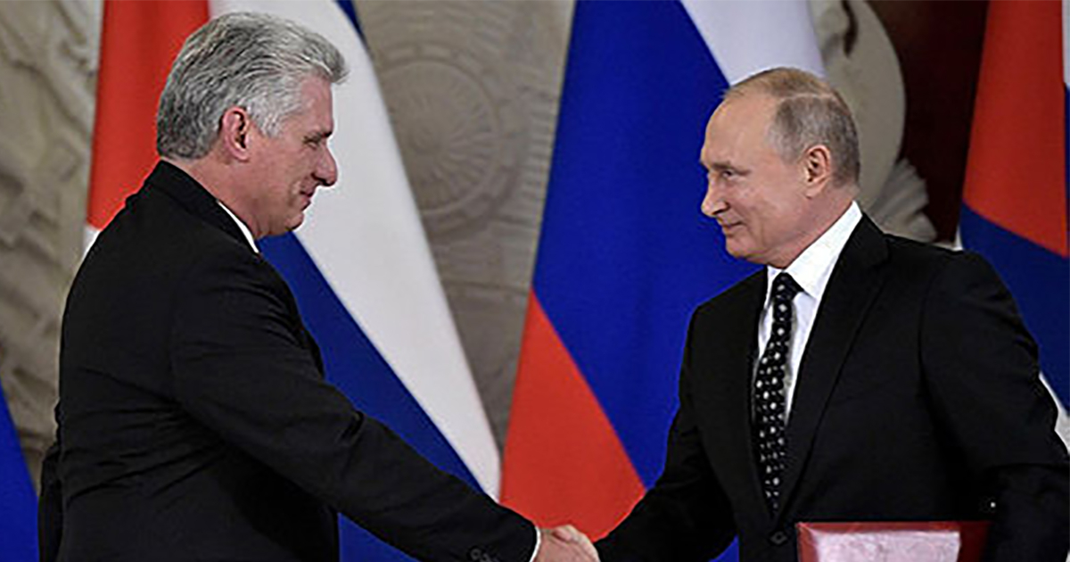 Díaz-Canel y Putin en Rusia (Imagen de Archivo) © Cubadebate 
