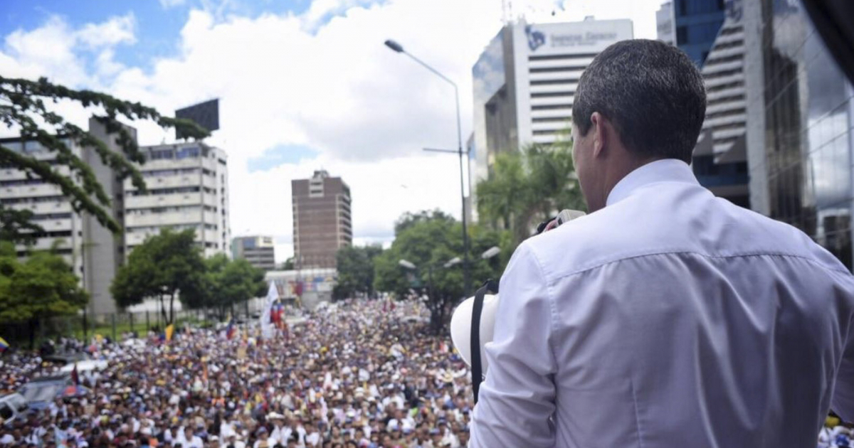 Juan Guaidó habla a los venezolanos este 5 de julio © Twitter/Centro de Comunicación Nacional
