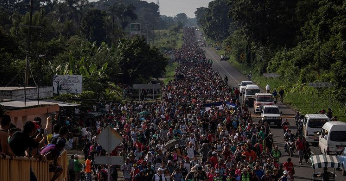 Migrantes centroamericanos © Twitter / Movimiento Migrante Mesoamericano