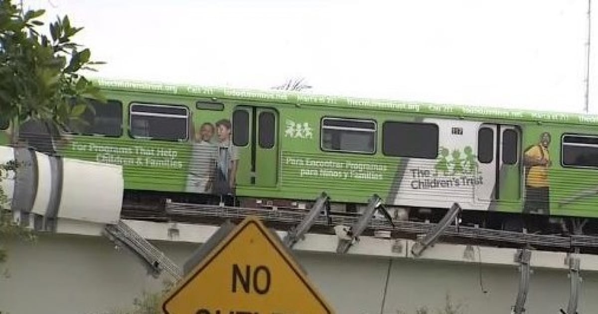 Metrorail de Miami-Dade © Captura de video en Twitter