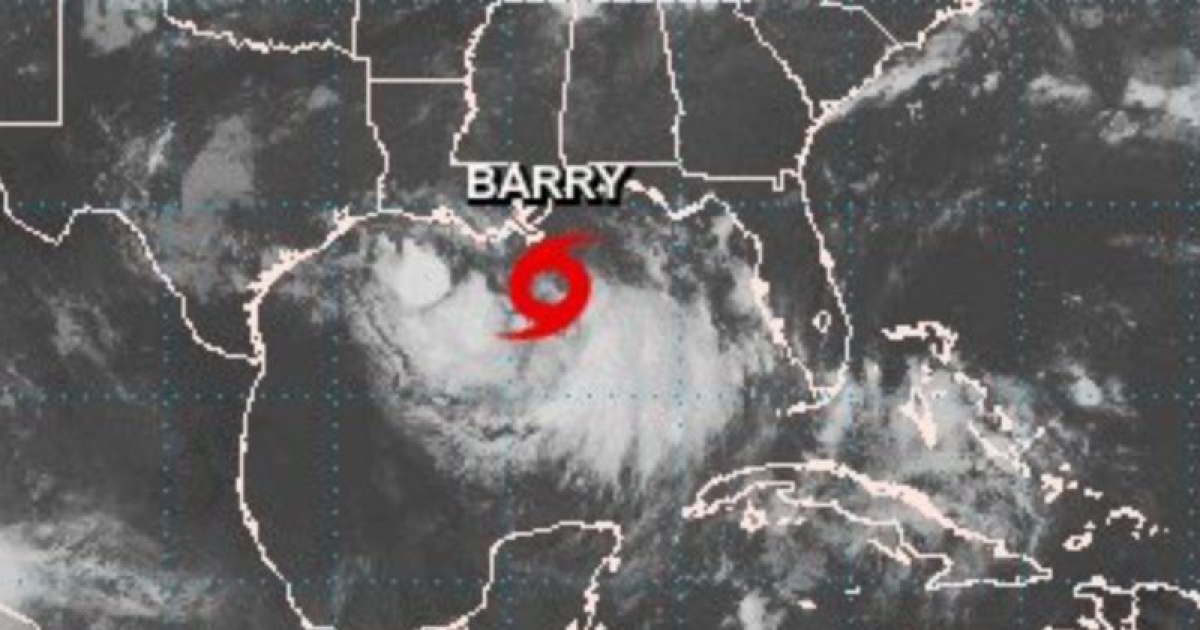 Tormenta tropical Barry © NOAA NWS National Hurricane Center