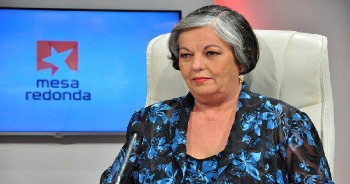 Margarita González Fernández, ministra del Trabajo y Seguridad Social © Mesa Redonda (captura de video) 