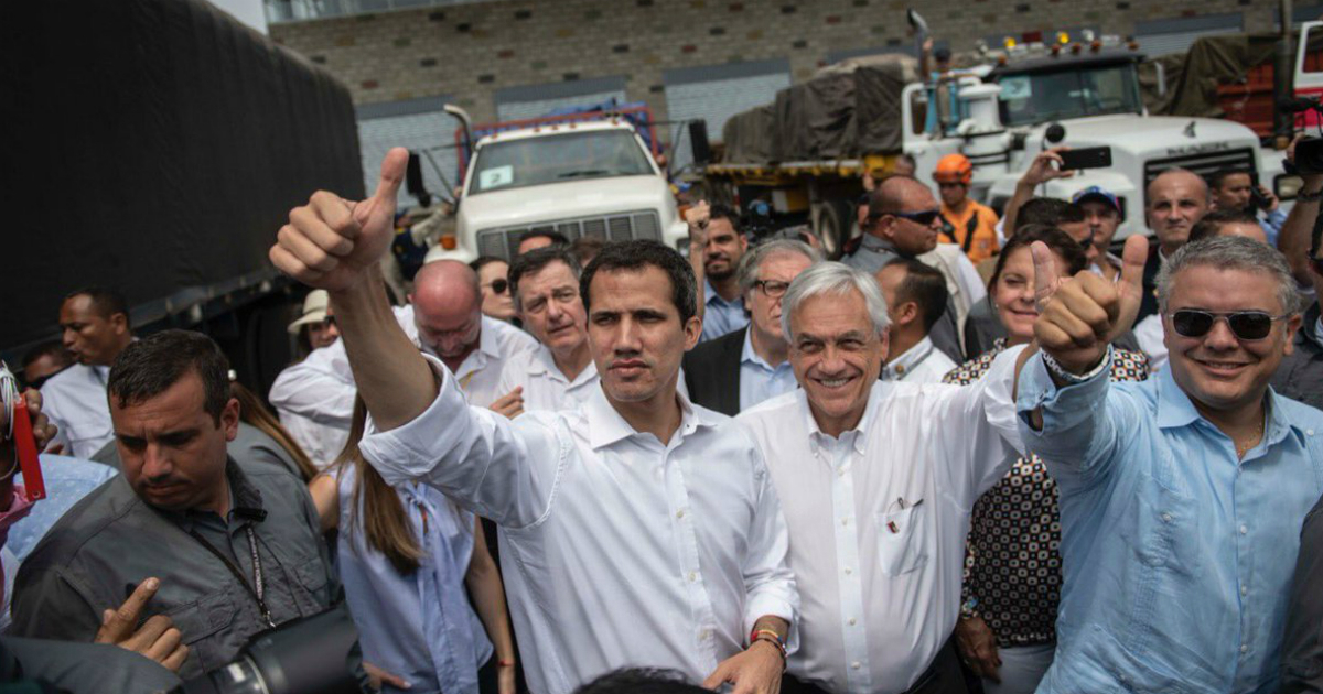 Juan Guaidó, Sebastián Piñera e Iván Duque © Twitter / Sebastián Piñera