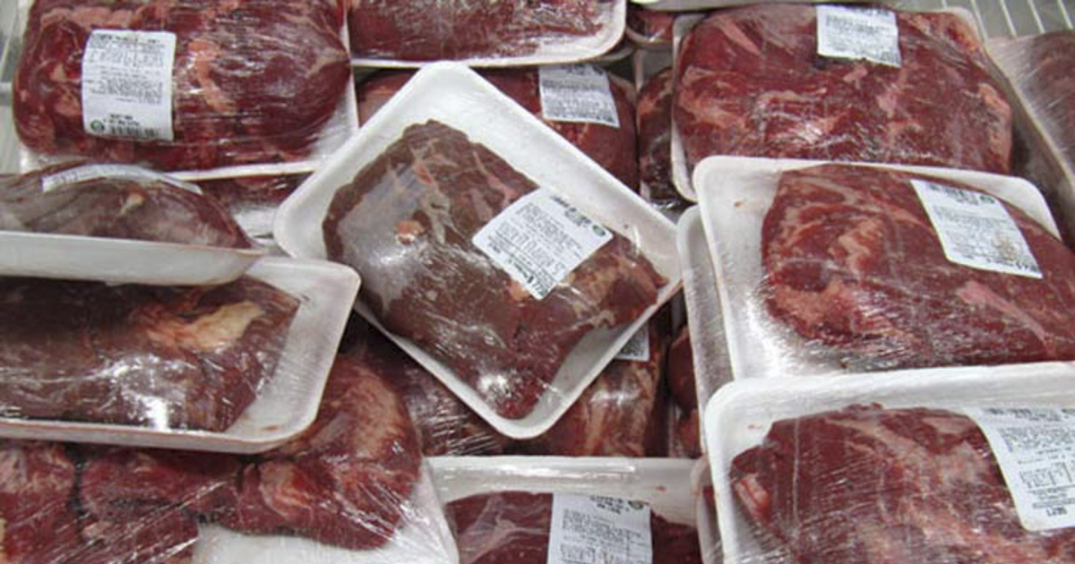 Paquetes de carne de res © Prensa Latina