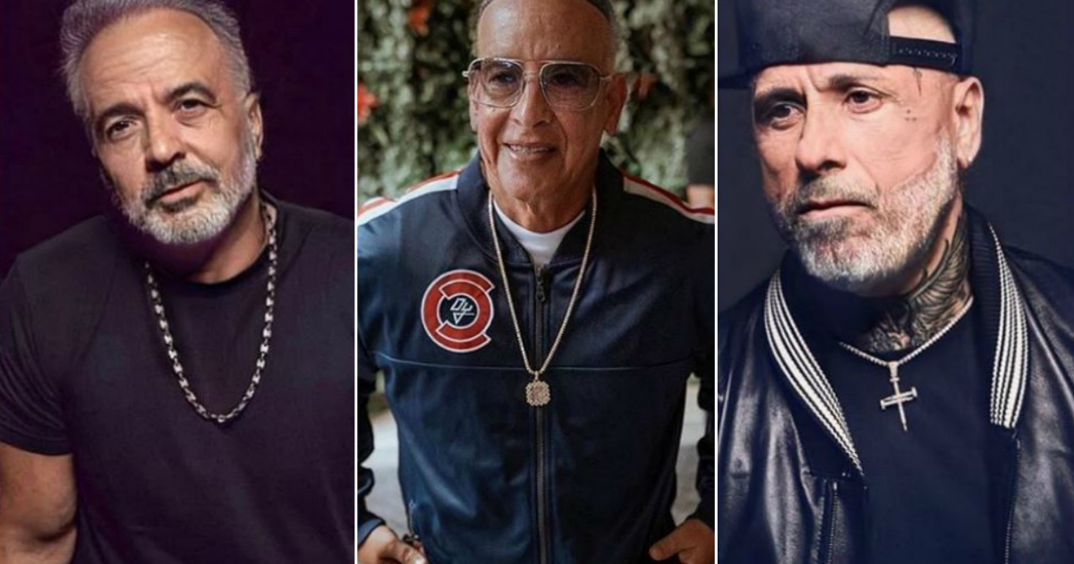 Los famosos se convierten en ancianos con la última aplicación viral © Instagram / Luis Fonsi / Daddy Yankee / Nicky Jam