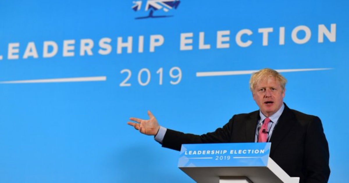 Boris Johnson, durante la campaña © Twitter / Boris Johnson 