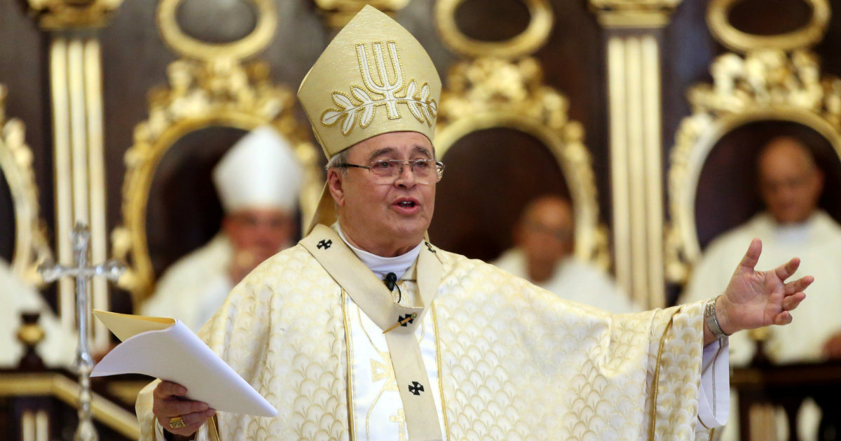 El Cardenal Jaime Ortega, en una misa en 2016 © Reuters / Alexandre Meneghini