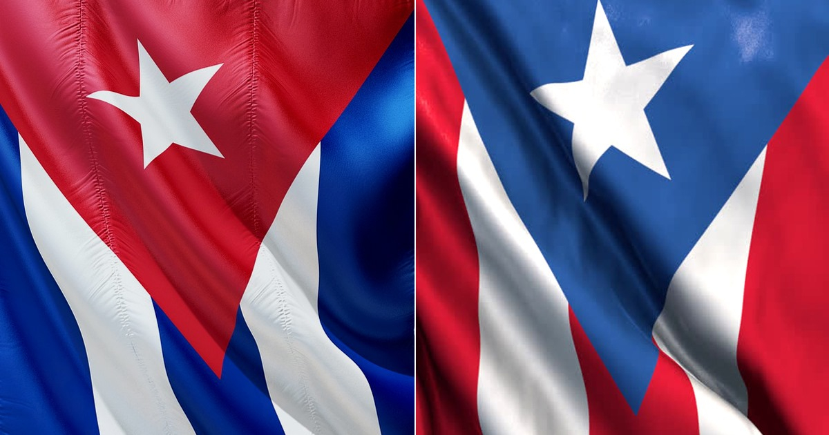 Bandera de cuba y puerto rico