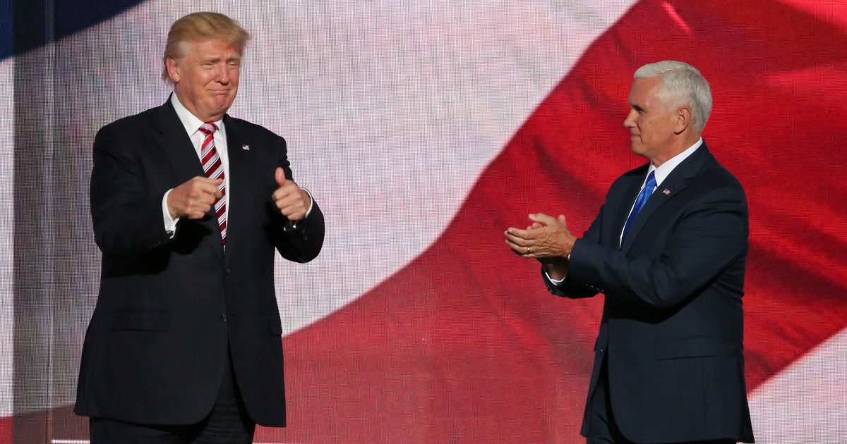 Donald Trump (i) y Mike Pence (d) © Wikimedia