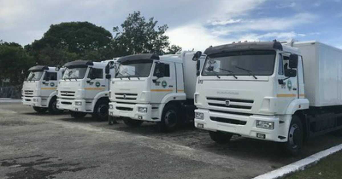 Camiones rusos donados a Cuba para transportar presos © oreanda.ru