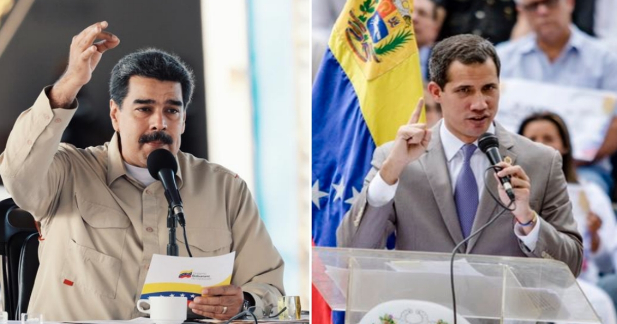 Nicolás Maduro (i) y Juan Guaidó (d) © Twitter / Nicolás Maduro y Juan Guaidó 