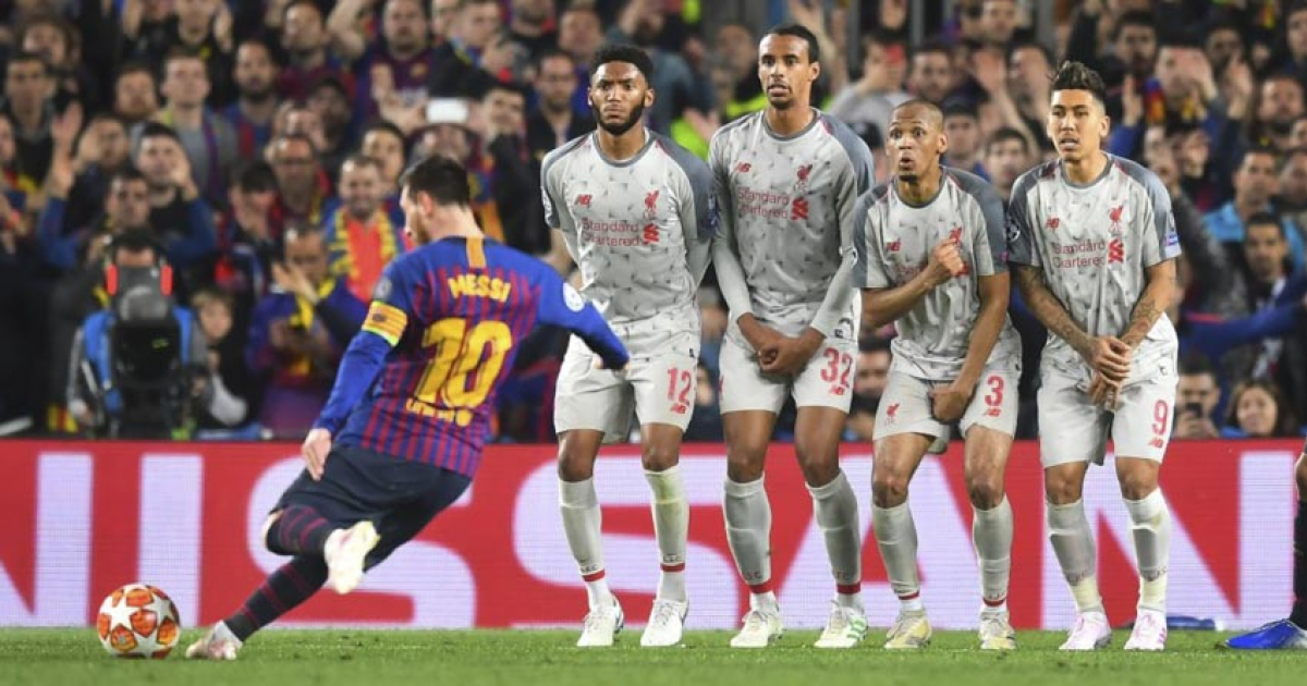 Leo Messi lanza el gol de la temporada, según competición de la UEFA © UEFA