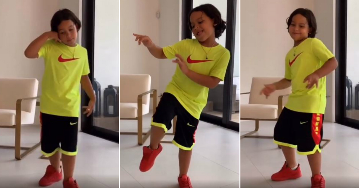 Alexander Junior baila al ritmo de "China" de Anuel AA, Karol G y Daddy Yankee © Instagram / Alexander Junior