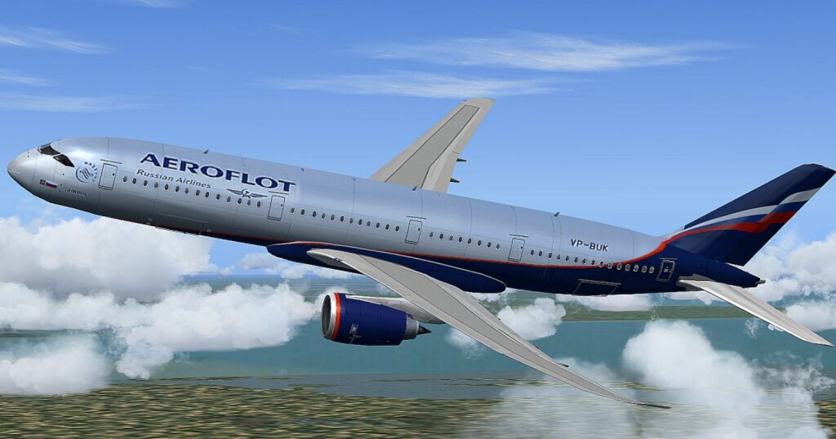 Simulación del A350 de Aeroflot © Fly Away Simulation