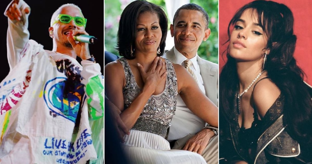 J Balvin, Michelle y Barack Obama y Camila Cabello © Instagram / J Balvin, Barack Obama y Camila Cabello