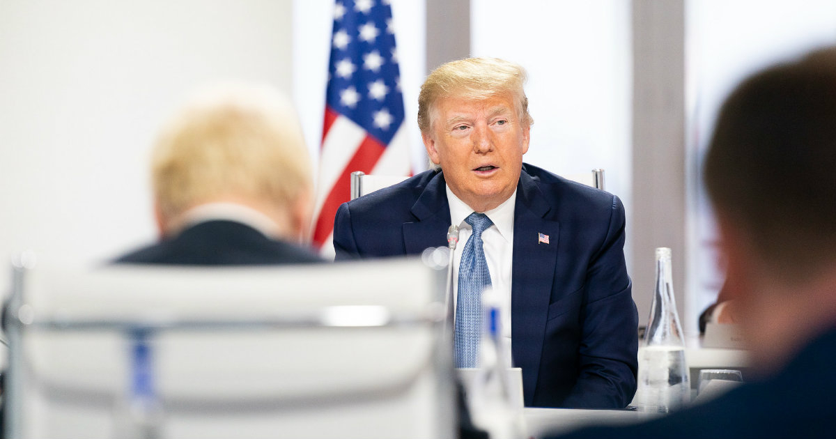 Donald Trump interviene durante una reunión del G7 © Flickr / The White House