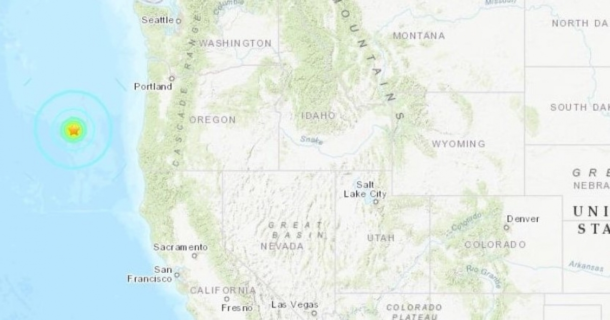 Mapa que muestra la ubicación del sismo © USGS