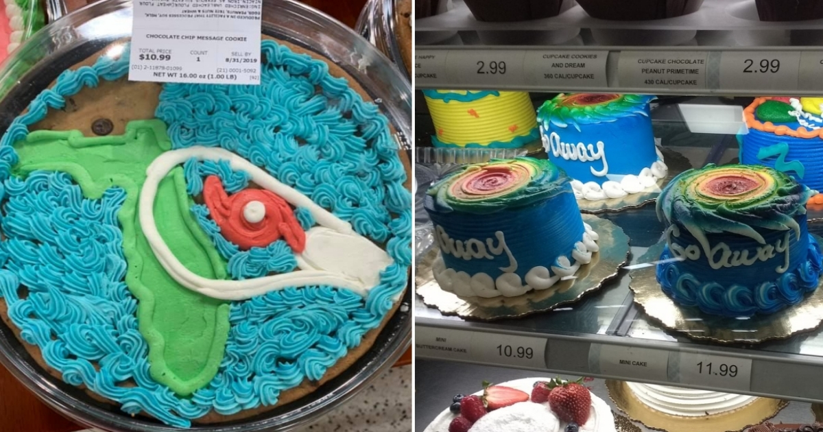Cakes vendidos por Publix © Collage con Facebook / Jessica Sullivan y Twitter / moonchiId22