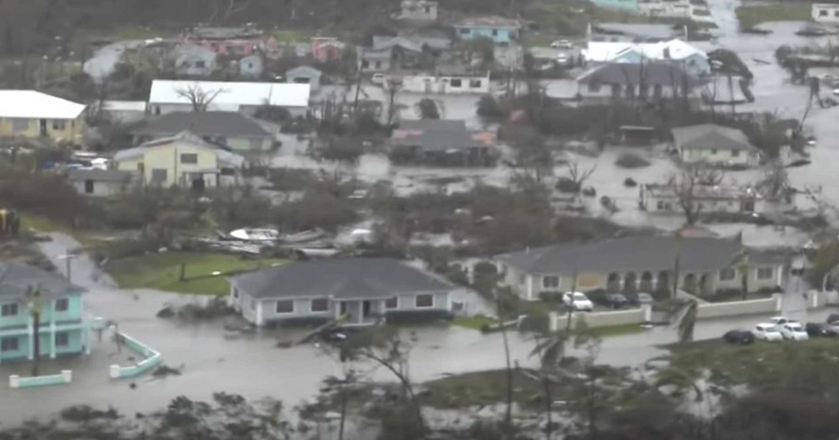 Imagen de las inundaciones en Bahamas © YouTube