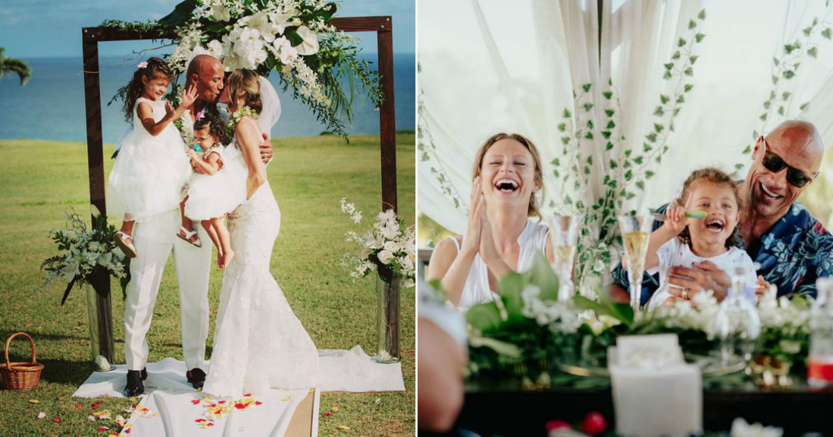 Así fue la íntima boda de Dwayne Johnson "The Rock" y Lauren Hashian © Instagram / Lauren Hashian / The Rock