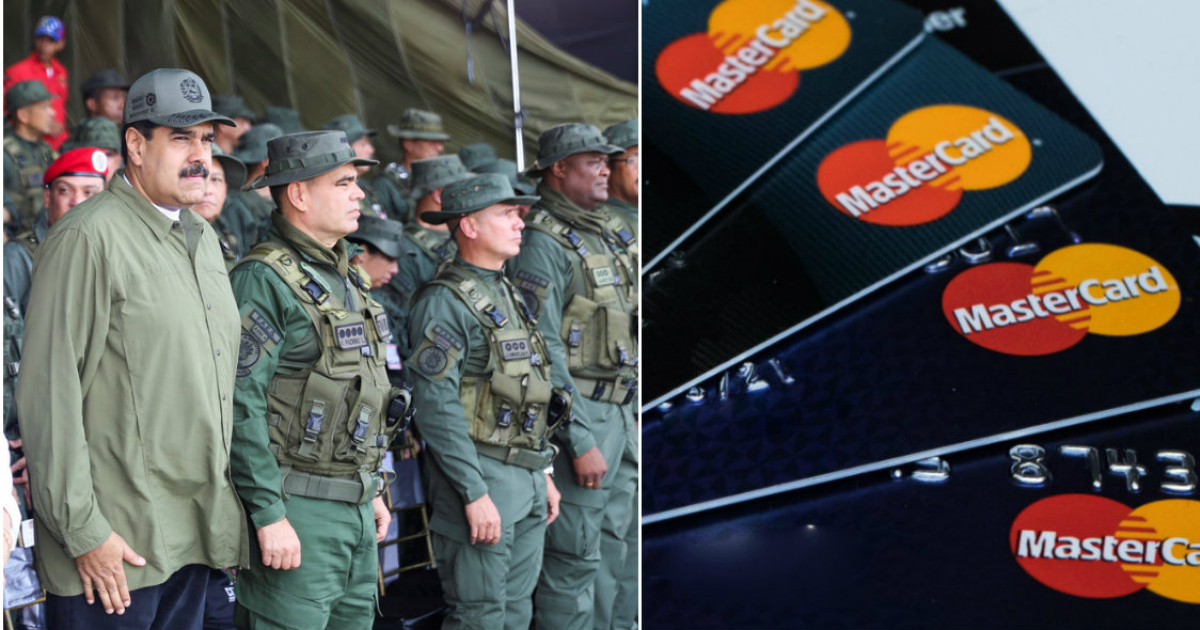 Mastercard suspendió sus servicios a las tarjetas de crédito de militares venezolanos © Collage Twitter - Nicolás Maduro / Pixabay