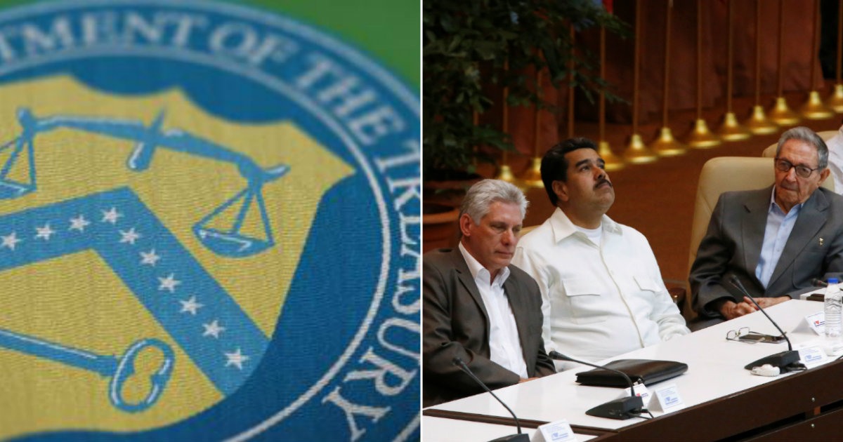 Departamento del Tesoro y gobernantes Miguel Díaz-Canel, Nicolás Maduro y Raul Castro © Collage/ treasury.gov y Reuters