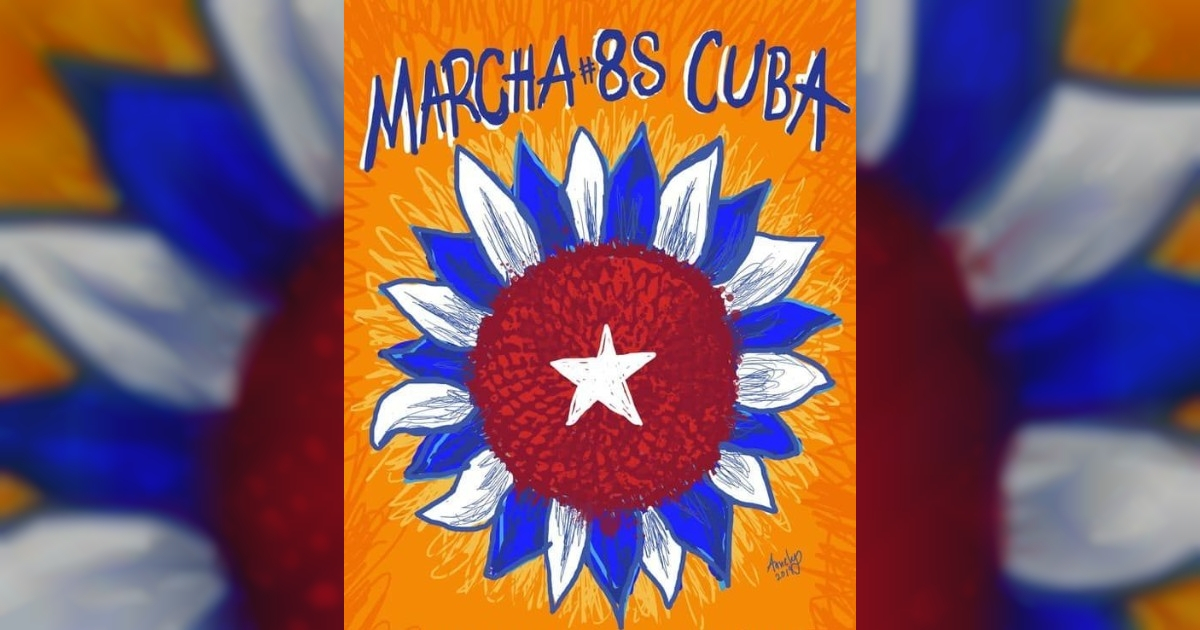 Cartel de convocatoria a la manifestación en Cuba el pasado 8 de septiembre © Twitter / Cuba Decide