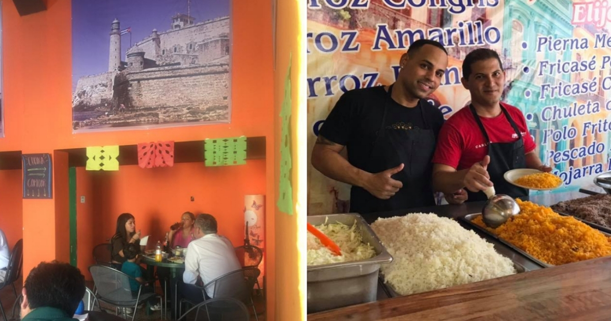 Restaurante Little Havana, donde trabajan migrantes cubanos en México (imagen de referencia) © Collage con Facebook / Little Habana