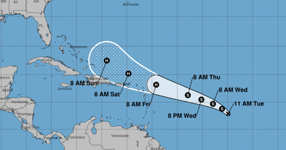 Depresión tropical © NOAA NWS National Hurricane Center