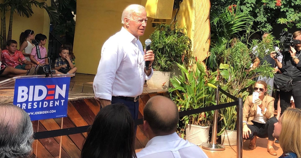 Joe Biden durante el evento en Miami © Facebook / Biden for Florida