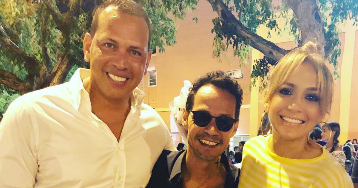 Alex Rodriguez, Marc Anthony y Jennifer Lopez © Instagram / Alex Rodriguez