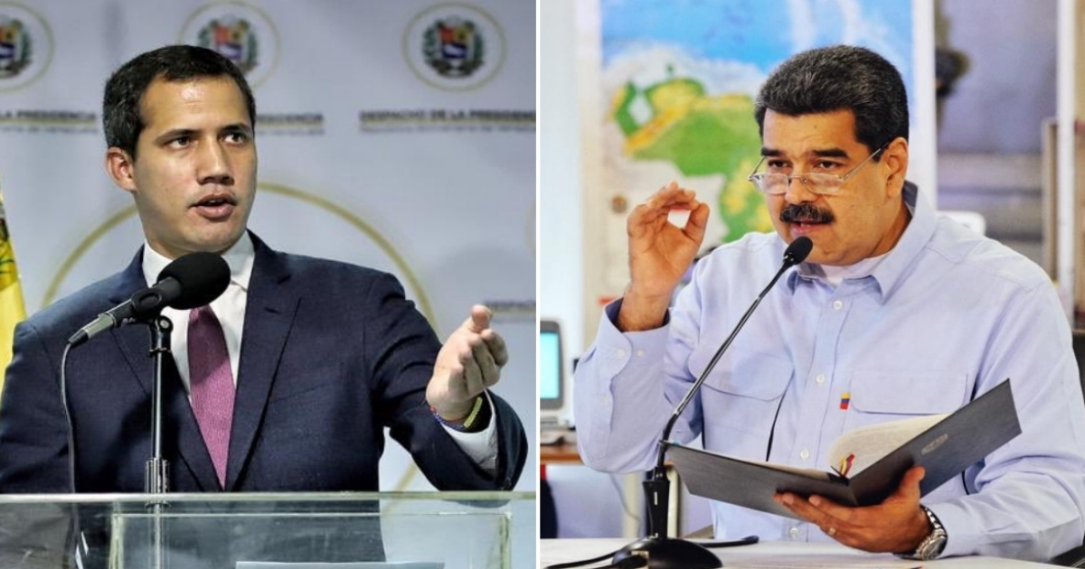 Juan Guaidó y Nicolás Maduro © Collage con Twitter / Juan Guaidó y Nicolás Maduro